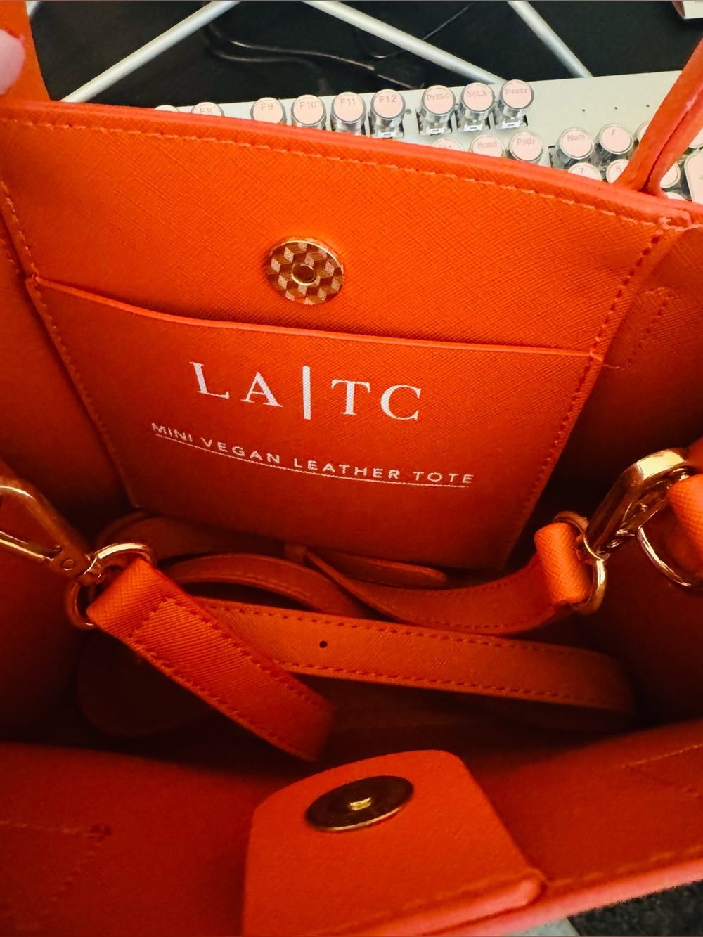 NWT HOTMÈS PARIS Mini Vegan Leather tote - Picture 6 of 7